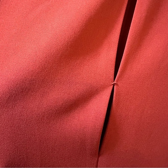 Theory Burnt Red Antazie Admiral Crepe Top S reg $265 Valentines! - Picture 4 of 8